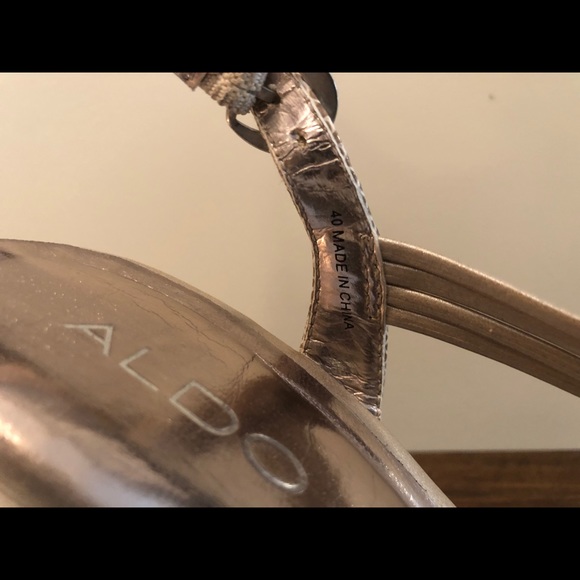 Aldo gold heeled sandals - Picture 4 of 5